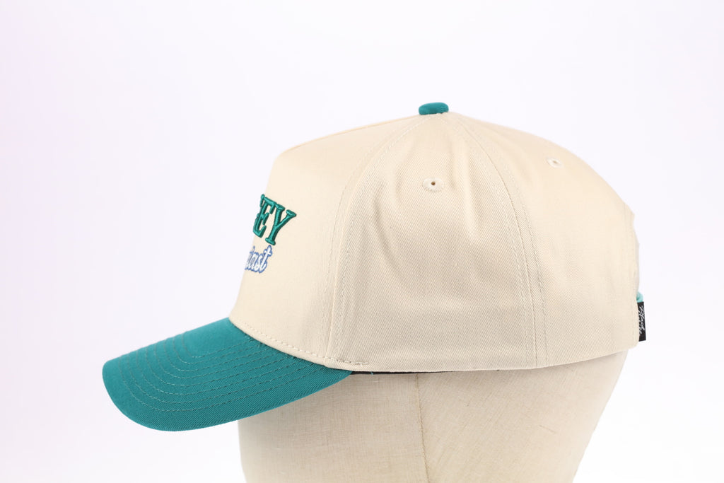 Bogey Enthusiast Snapback – Tan/Emerald Green