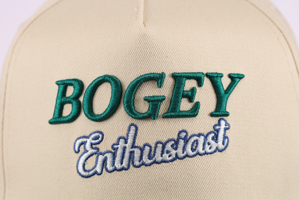 Bogey Enthusiast Snapback – Tan/Emerald Green